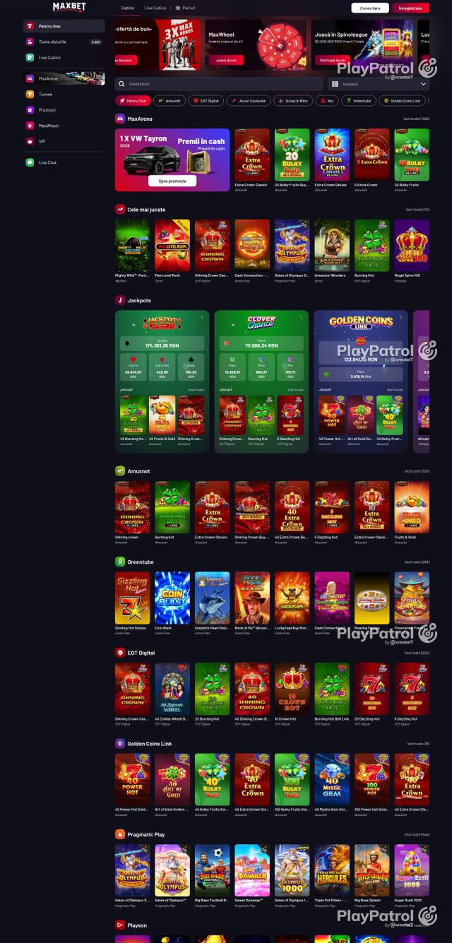 Homepage capture of Maxbet recorded during the scan