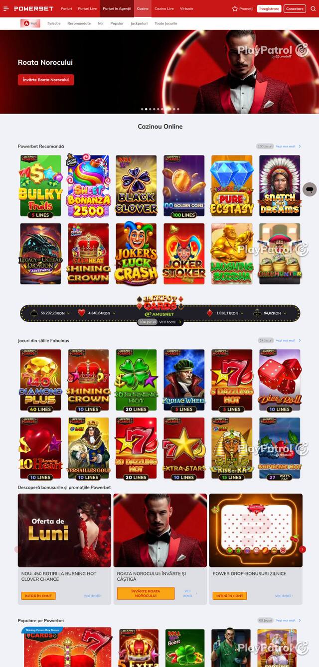 Homepage capture of PowerBet recorded during the scan