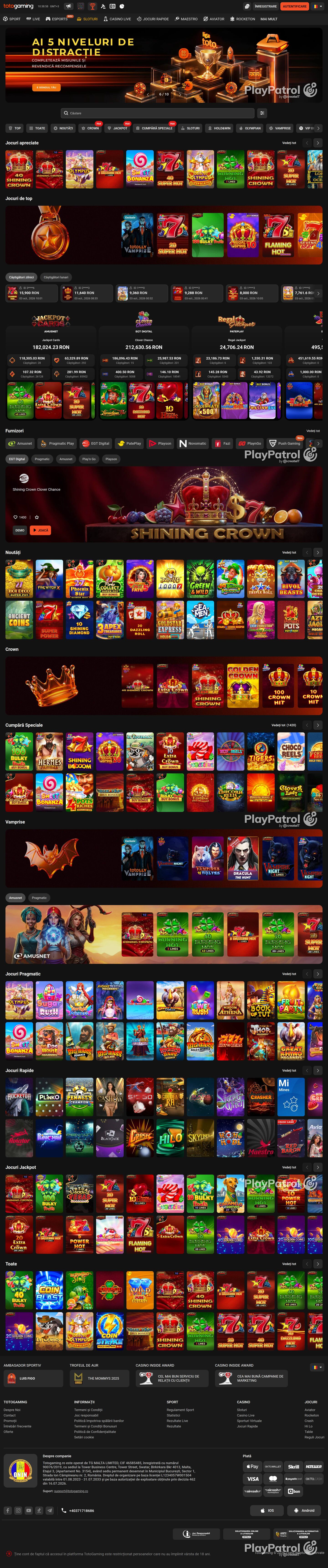 Full capture of Totogaming recorded during the scan