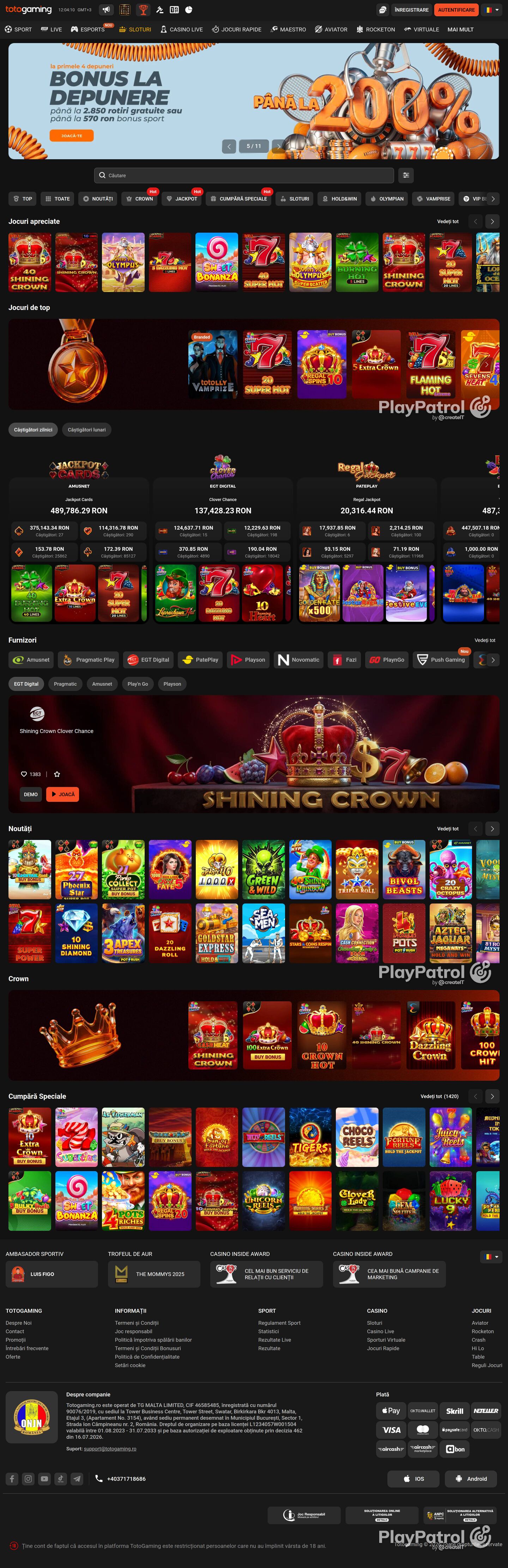 Full capture of Totogaming recorded during the scan