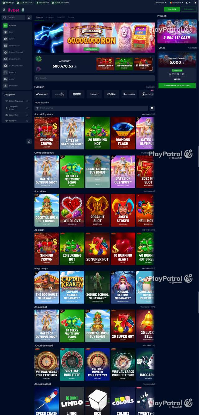 Capture of the front page of VictoryBet (victorybet.ro) on 10 October 2026