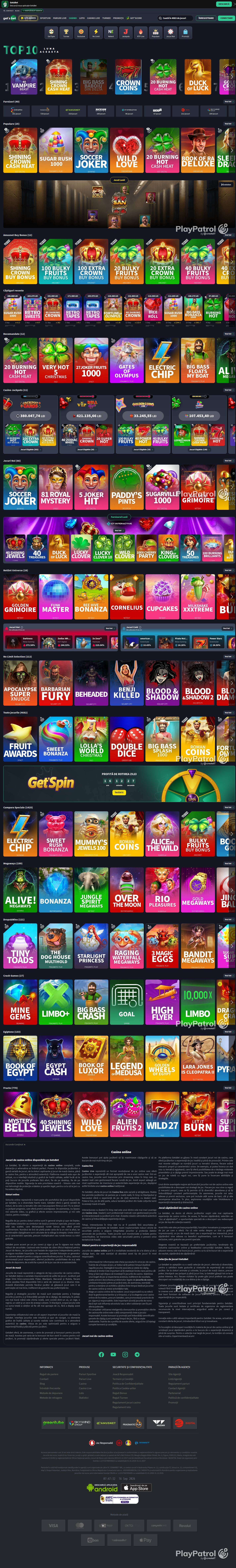 Open the capture of Get's Bet from 16 September 2026