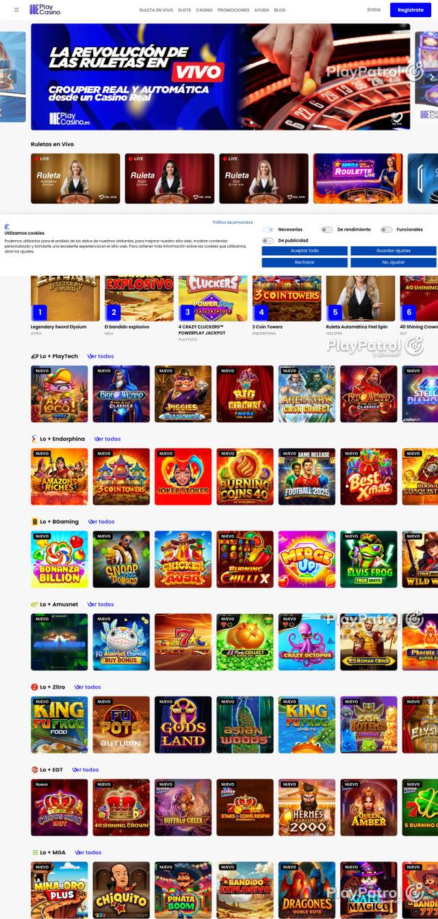 Homepage capture of OnePlay Casino recorded during the scan