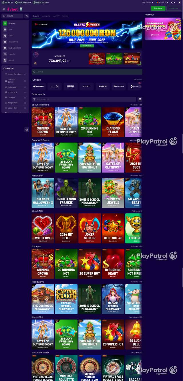 Capture of the front page of VictoryBet (victorybet.ro) on 30 October 2026