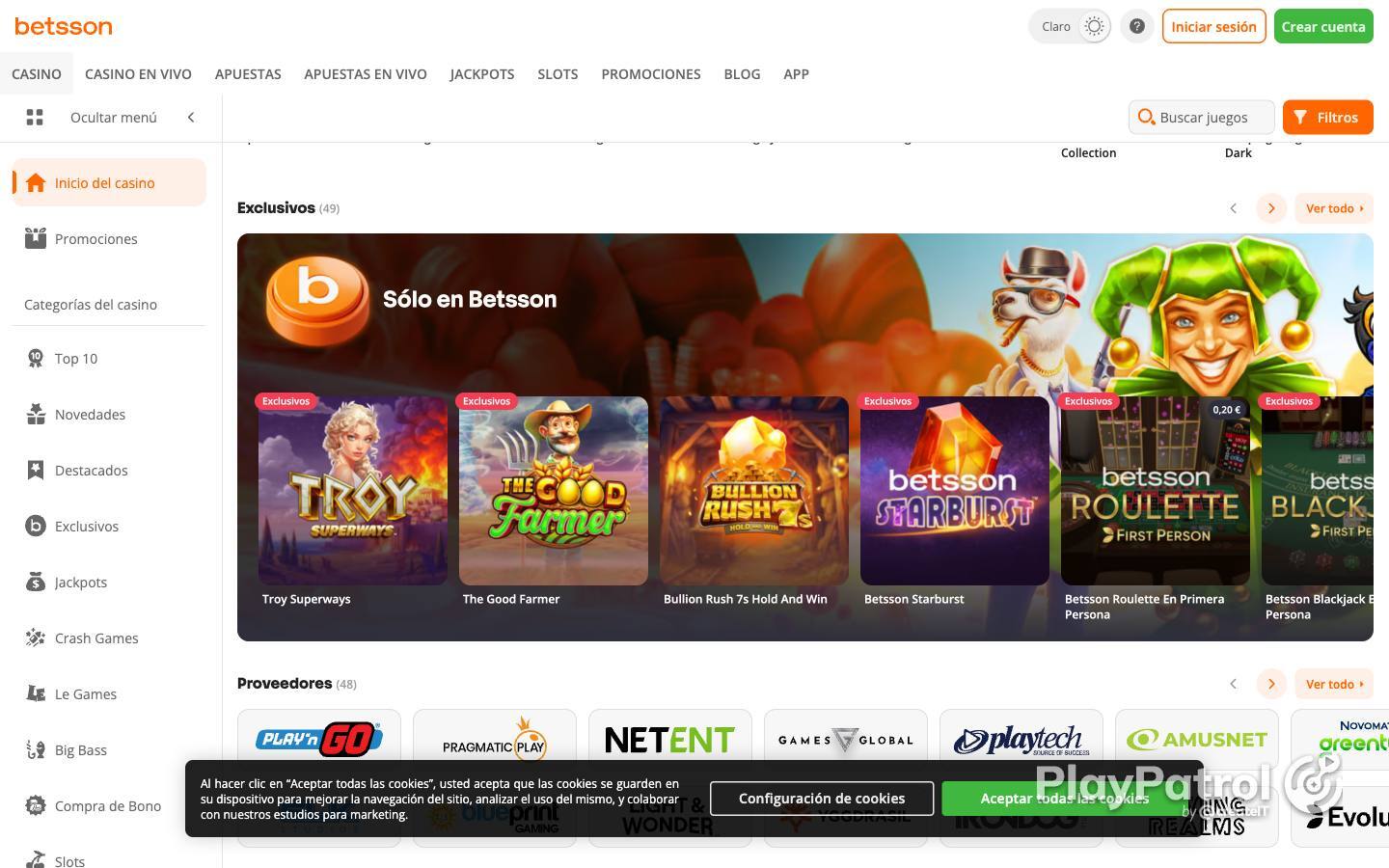 Open the capture of Betsson from 31 August 2026