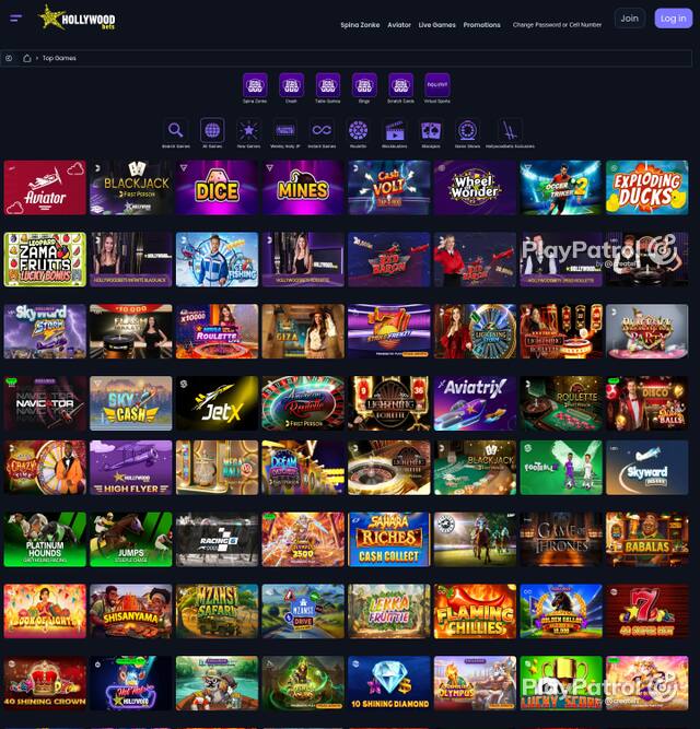 Capture of the front page of hollywoodbets.net (hollywoodbets.net) on 5 October 2026
