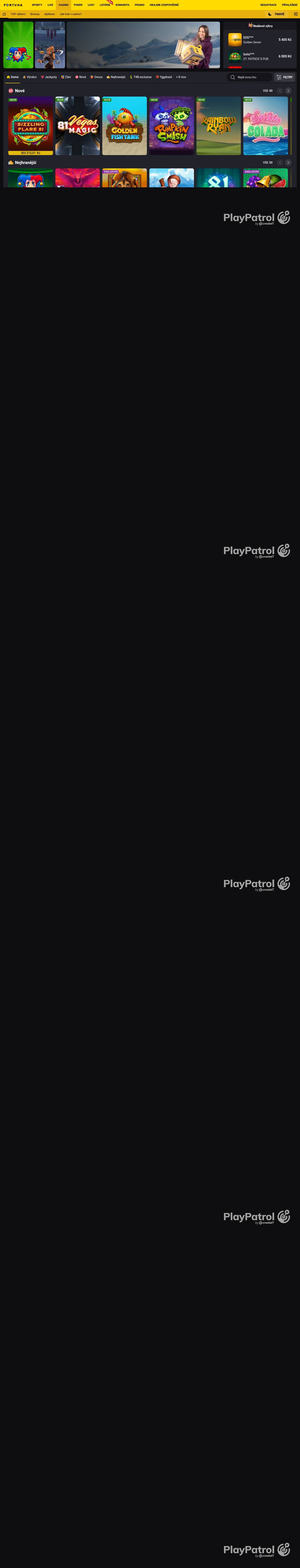 Full capture of Fortuna recorded during the scan