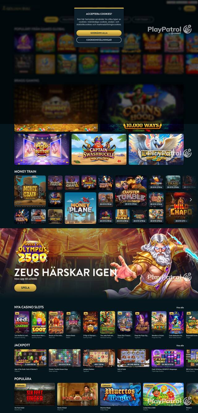 Capture of the front page of goldenbull.se (goldenbull.se) on 15 October 2026