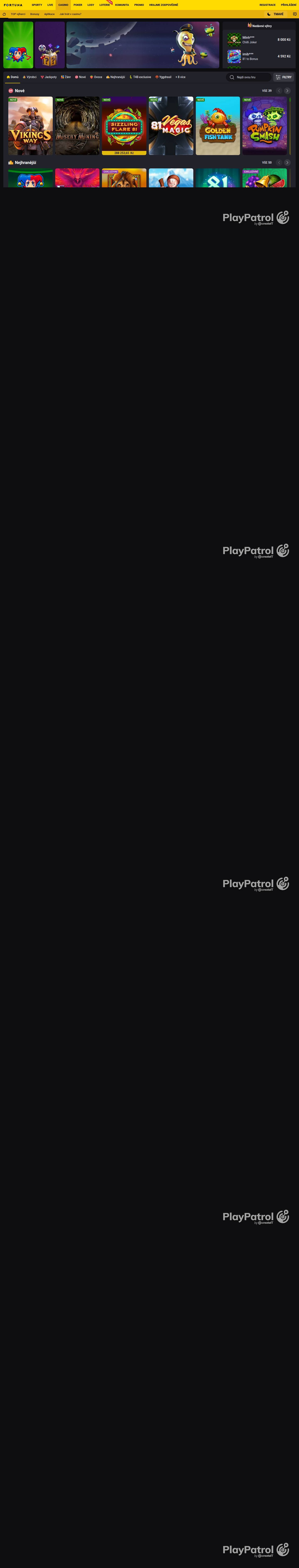 Full capture of Fortuna recorded during the scan