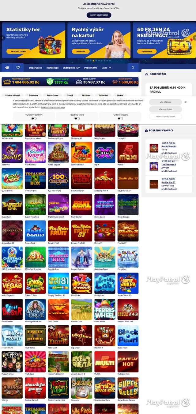 Capture of the front page of Forbes Casino (forbescasino.cz) on 2 October 2026