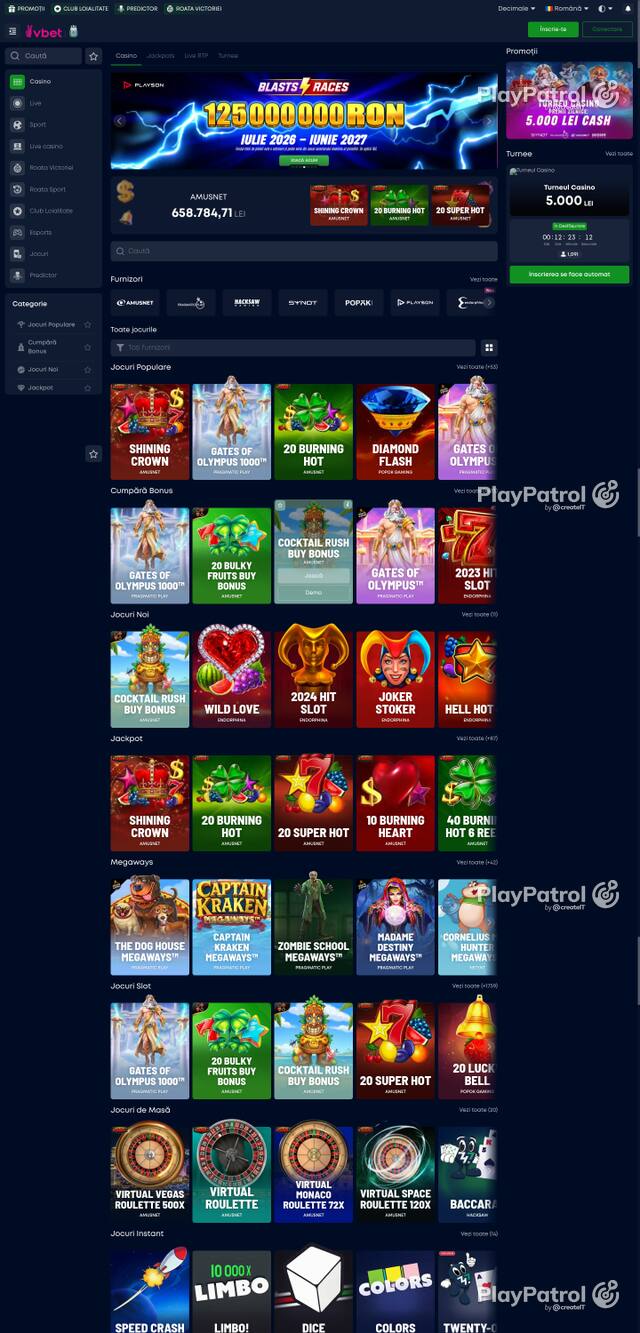 Capture of the front page of VictoryBet (victorybet.ro) on 8 October 2026