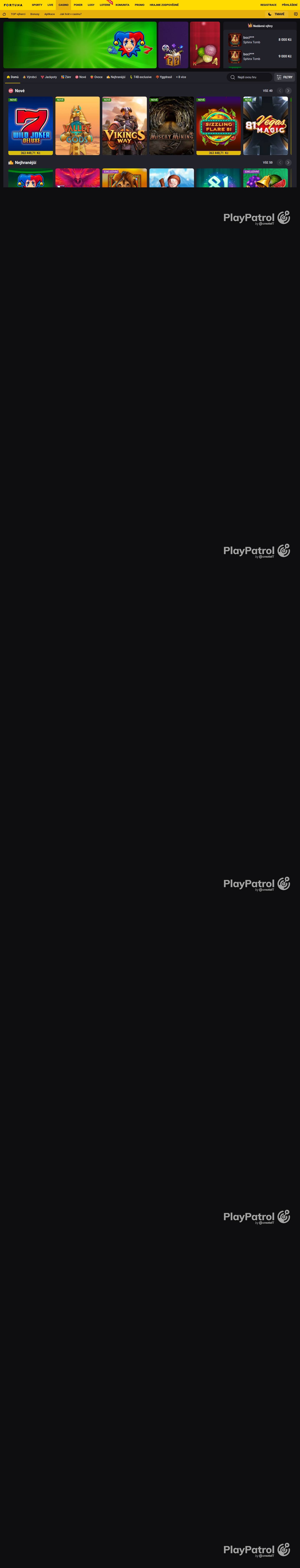 Full capture of Fortuna recorded during the scan