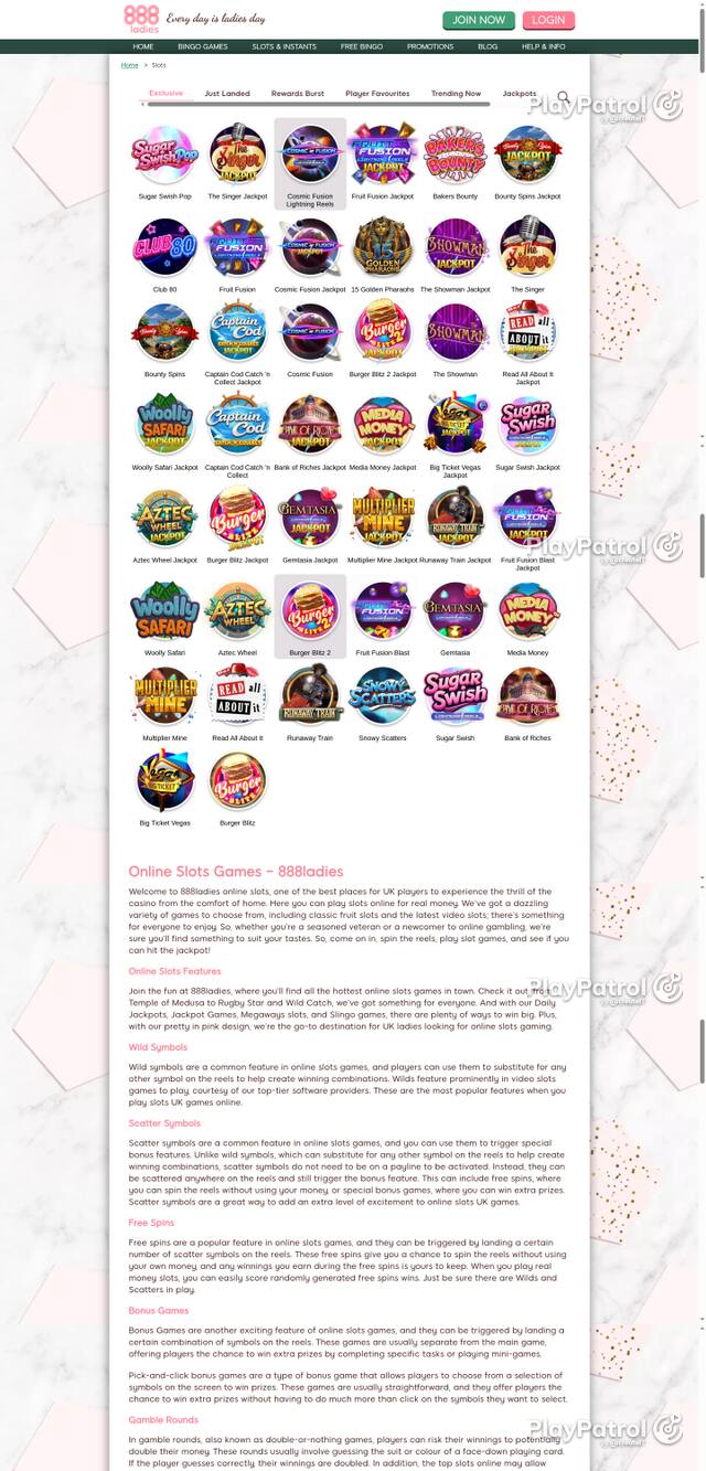 Capture of the front page of 888ladies (888ladies.com) on 27 October 2026