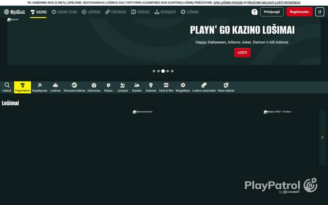 Capture of the front page of optibet.lt (optibet.lt) on 30 October 2026