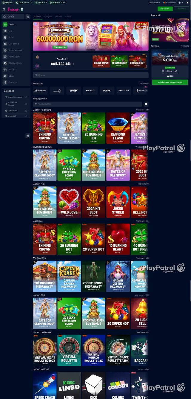 Capture of the front page of VictoryBet (victorybet.ro) on 13 October 2026