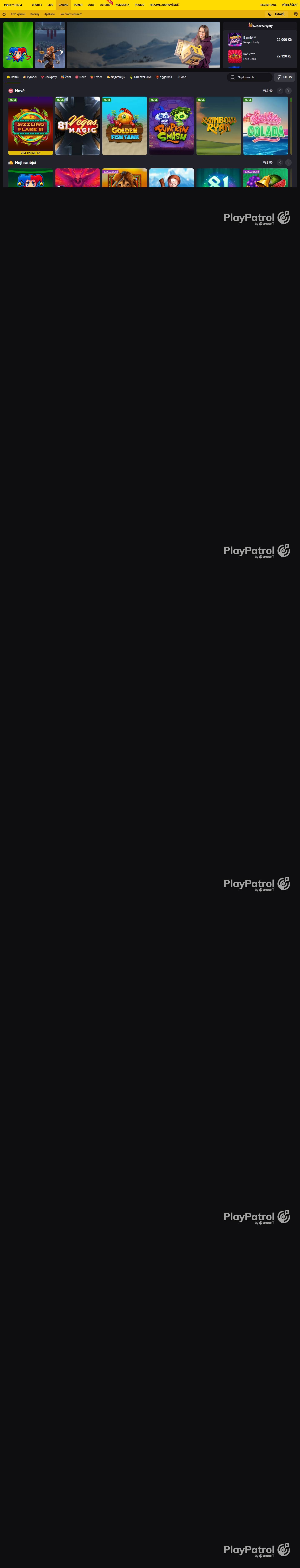 Full capture of Fortuna recorded during the scan