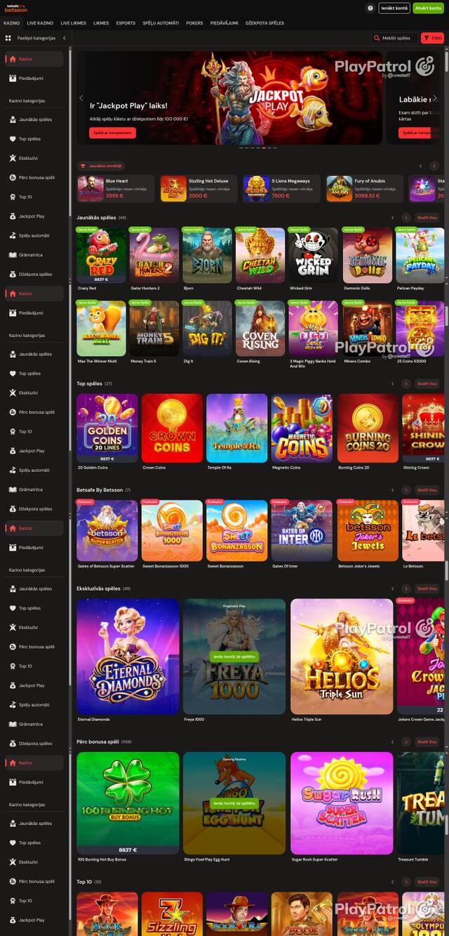 Capture of the front page of betsafe.lv (betsafe.lv) on 30 October 2026