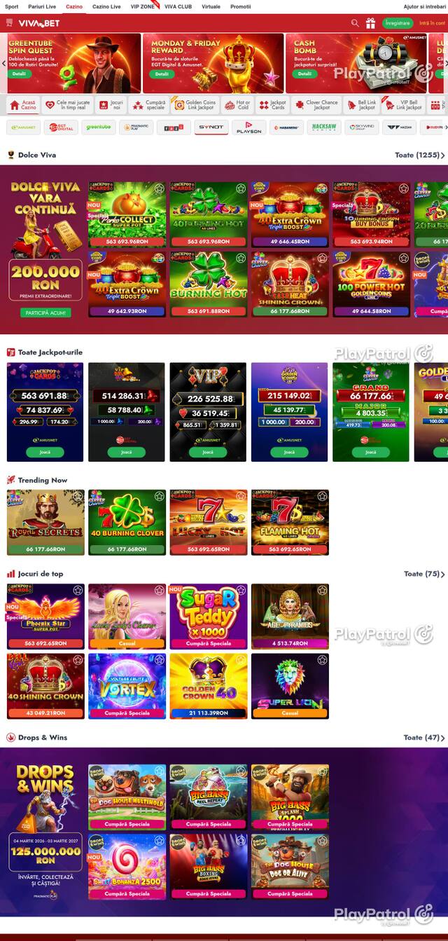 Homepage capture of VivaBet recorded during the scan