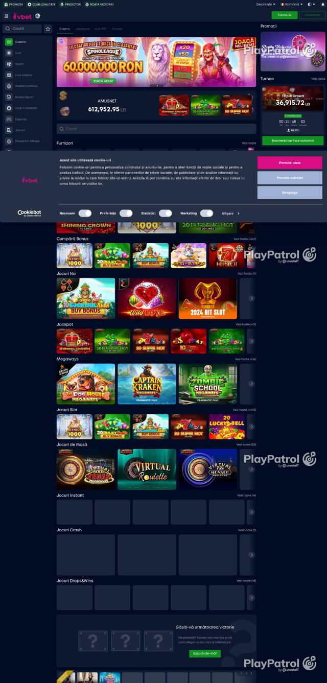 Homepage capture of VictoryBet recorded during the scan