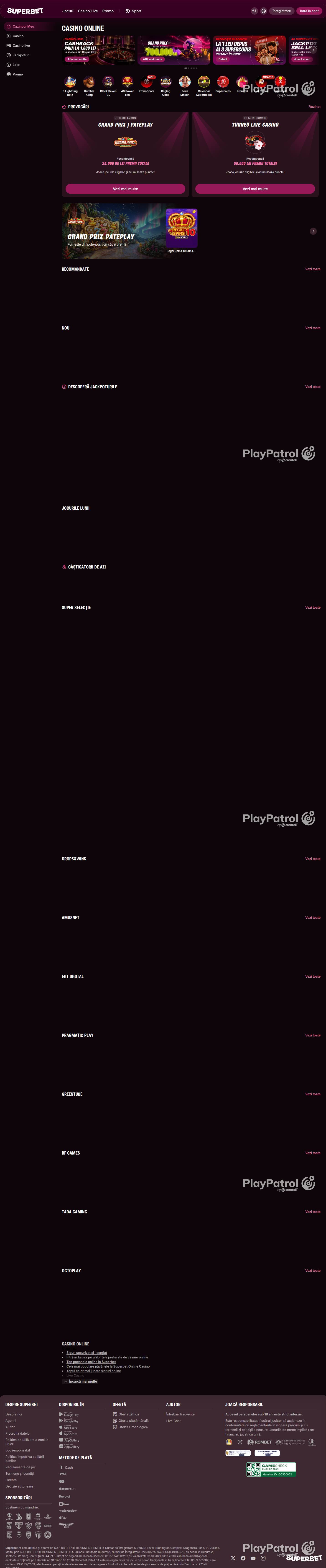 Full capture of Superbet recorded during the scan
