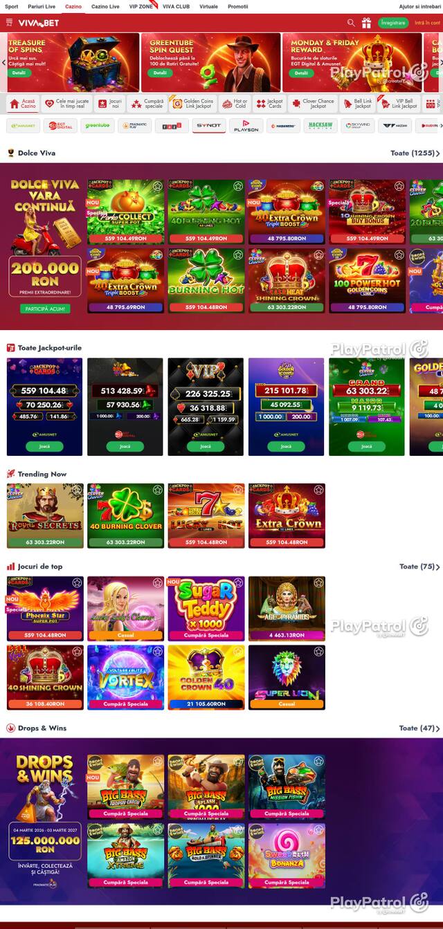 Homepage capture of VivaBet recorded during the scan