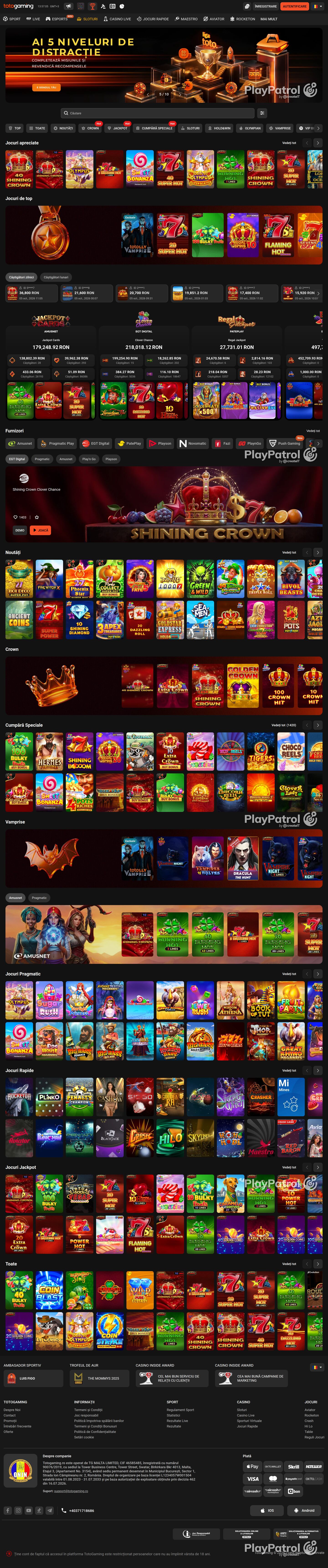 Full capture of Totogaming recorded during the scan