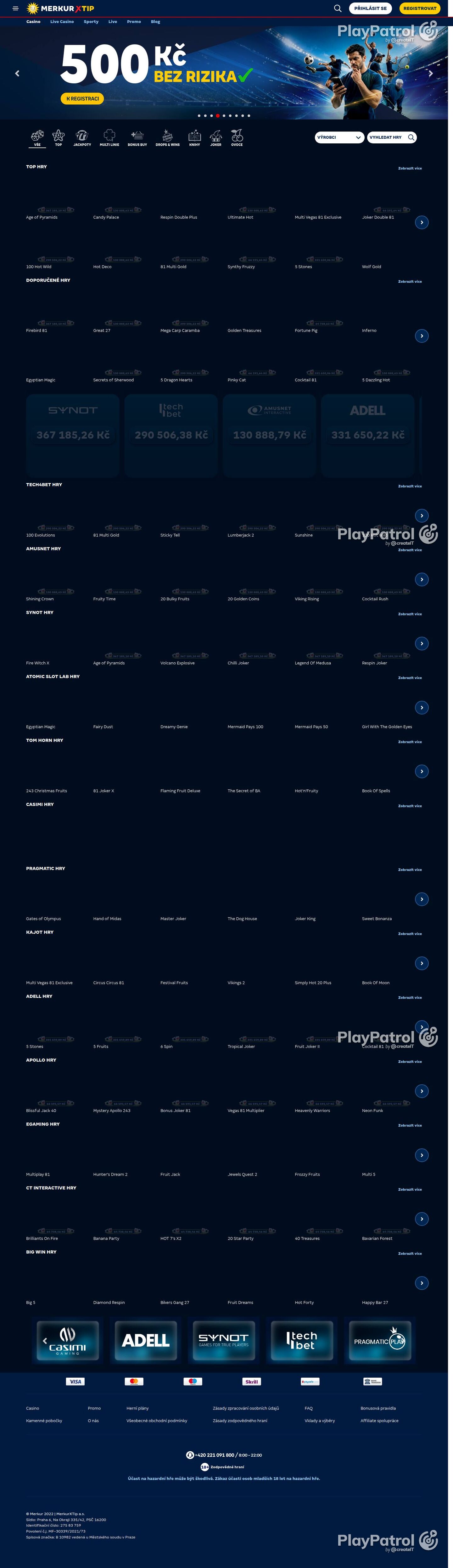 Full capture of MerkurXtip recorded during the scan