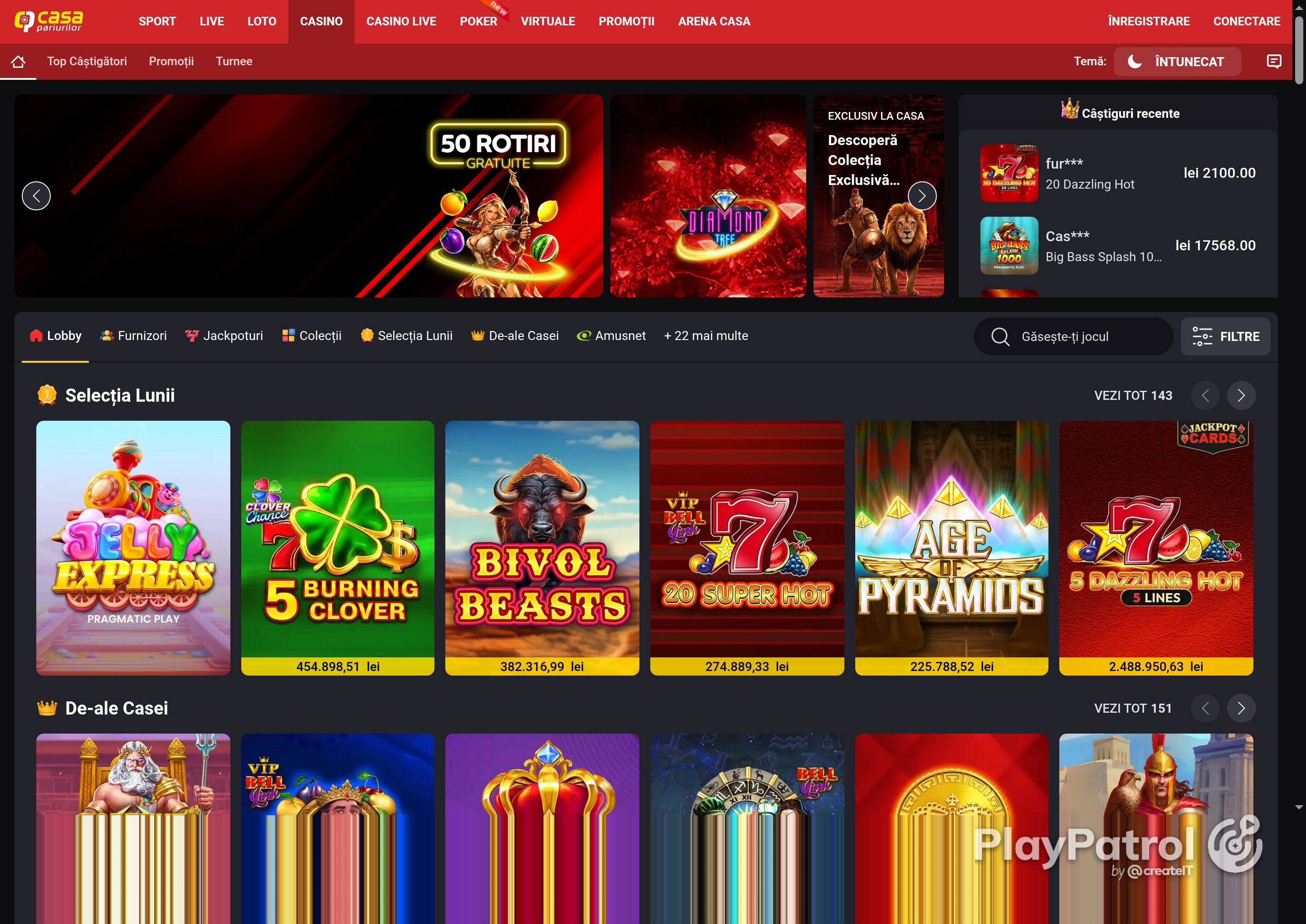 Full capture of Casa Pariurilor recorded during the scan