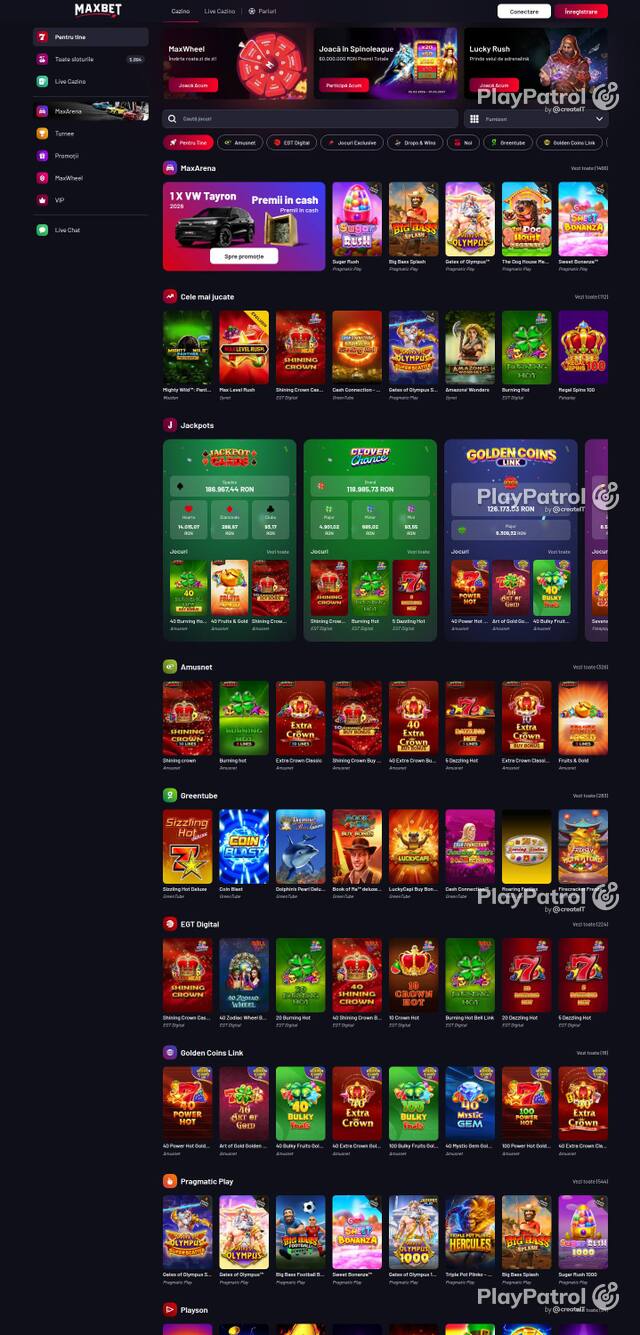 Homepage capture of Maxbet recorded during the scan