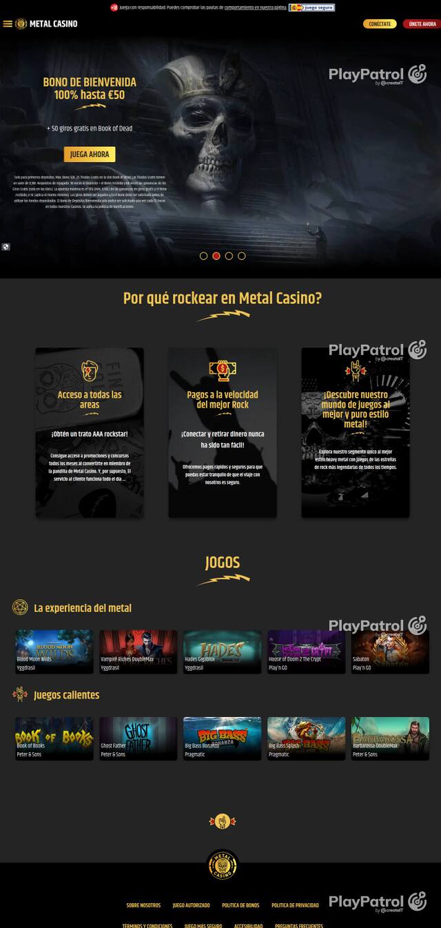 Capture of Metal Casino recorded during the scan