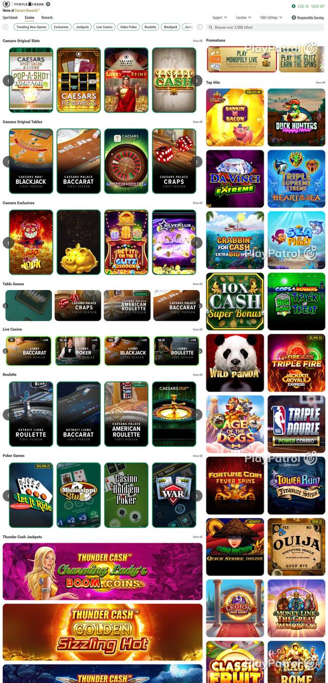 Capture of the front page of sportsbook.caesars.com (sportsbook.caesars.com) on 28 October 2026