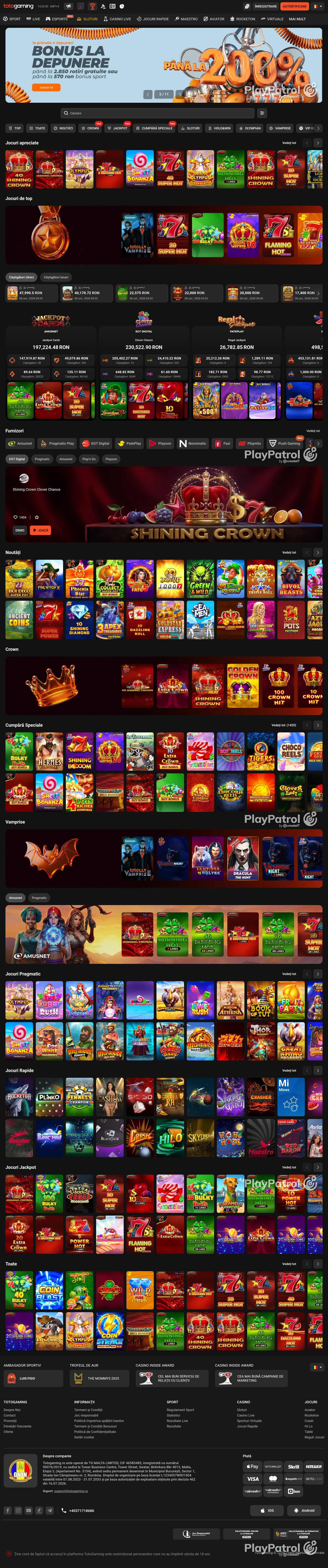 Full capture of Totogaming recorded during the scan