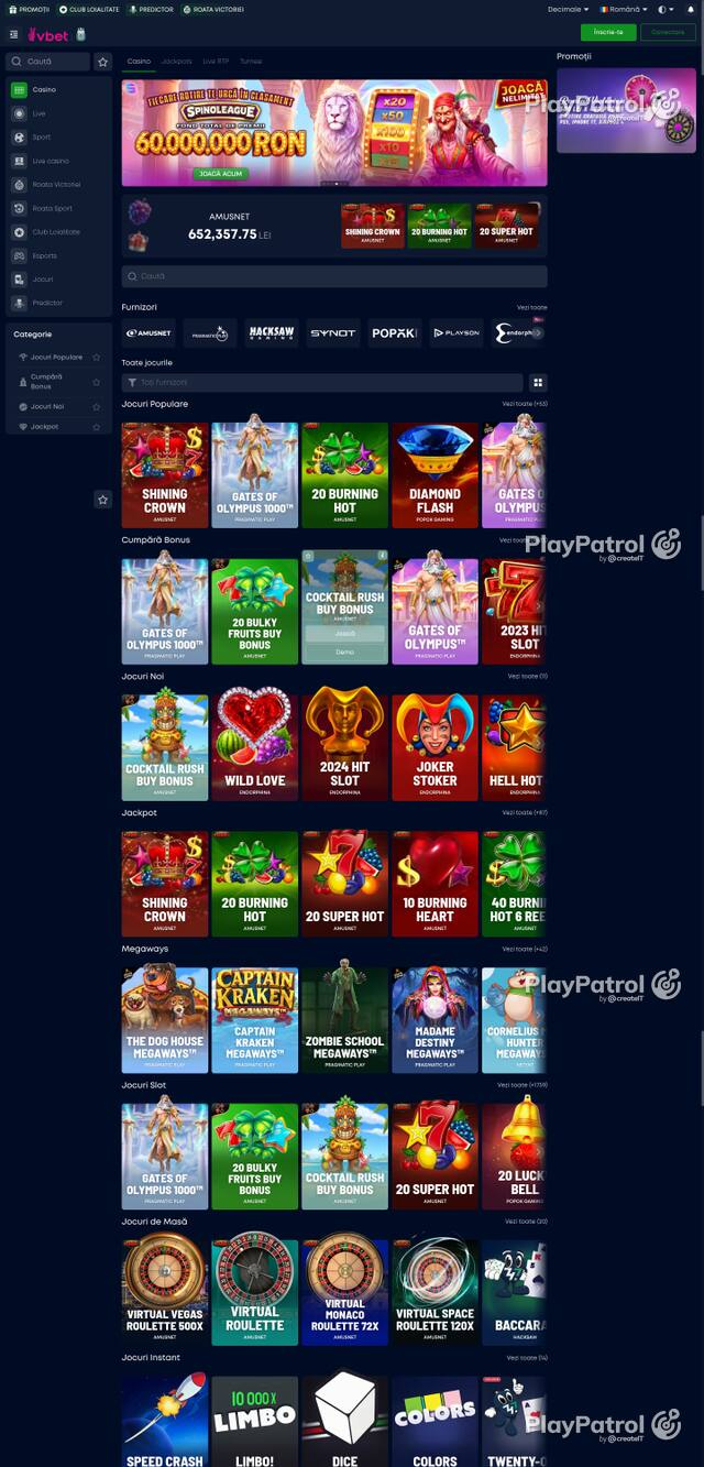 Capture of the front page of VictoryBet (victorybet.ro) on 7 October 2026