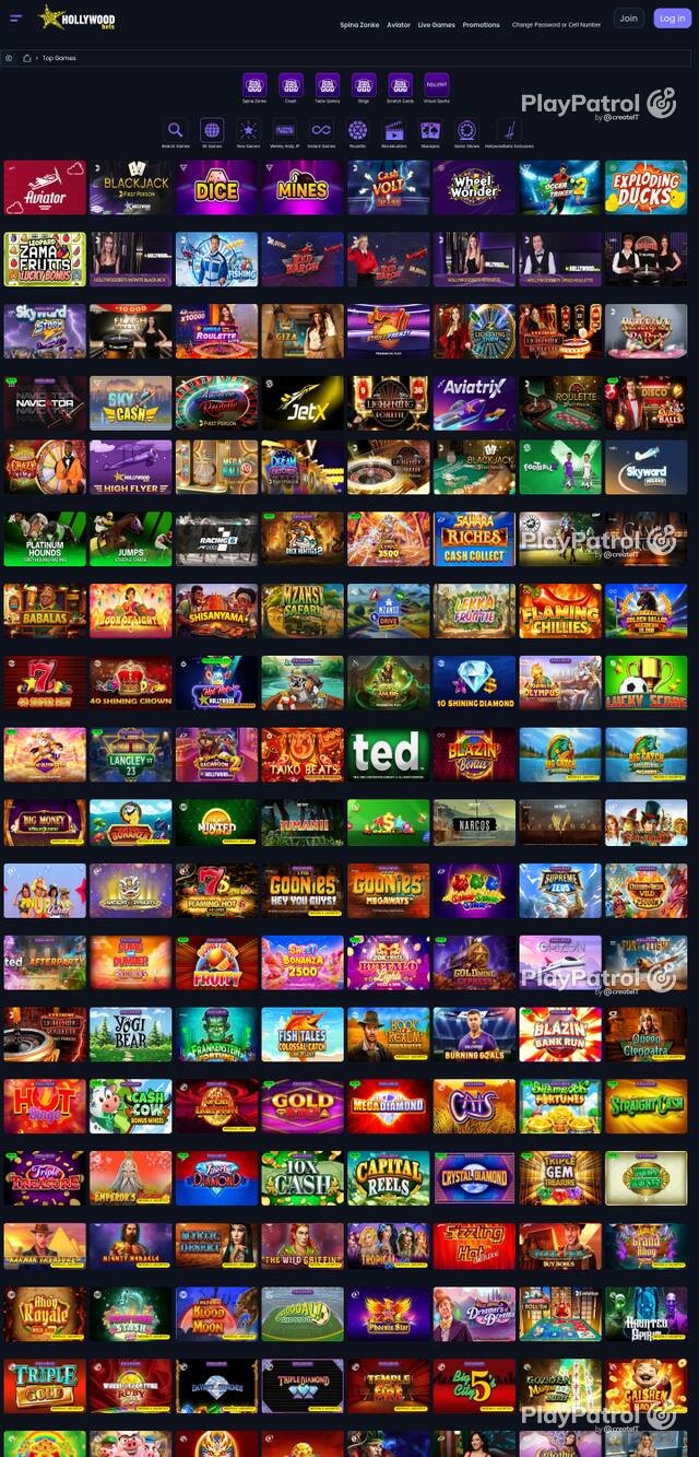 Capture of the front page of hollywoodbets.net (hollywoodbets.net) on 24 October 2026