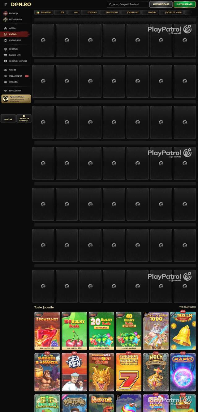 Homepage capture of Don recorded during the scan