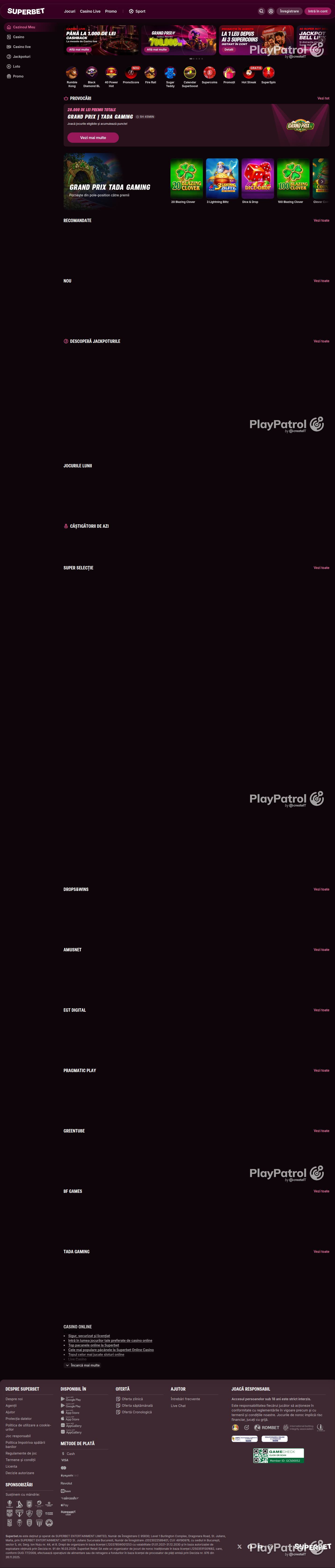 Full capture of Superbet recorded during the scan